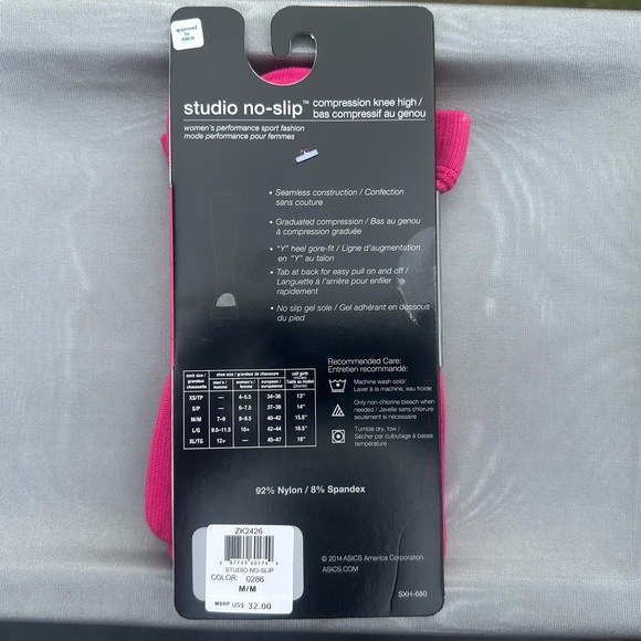 Compression Socks Pink Toeless - Picture 3 of 9